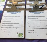 scavenger hunt sheets at 2019 Natsumatsuri Family Festival