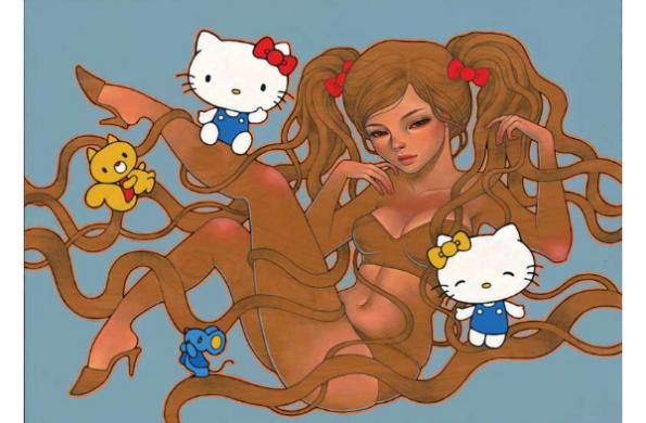 Audrey Kawasaki "Hi Kitty"