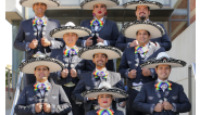 A group photo of Mariachi Arcoiris de Los Angeles