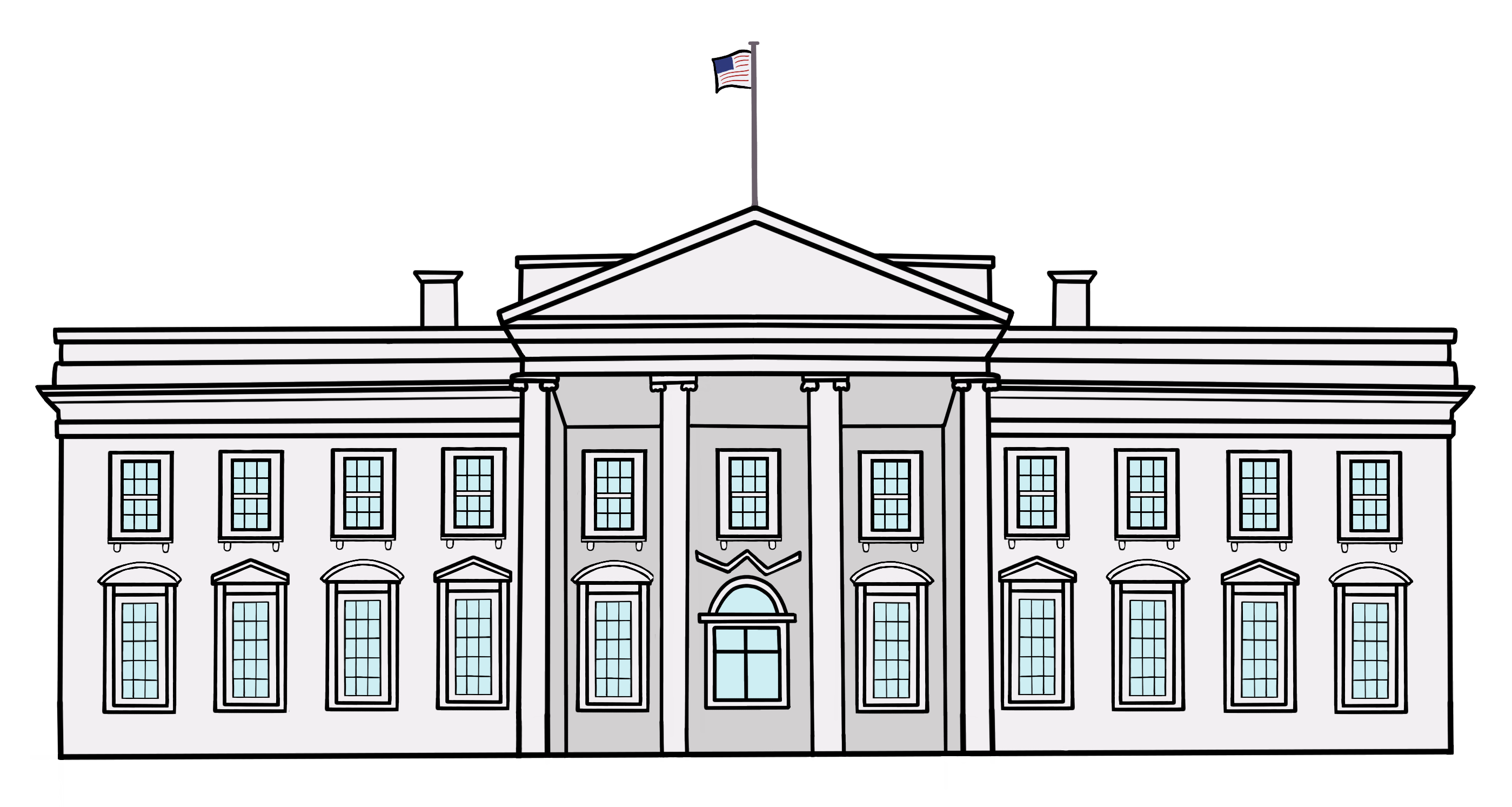 illustration of white house