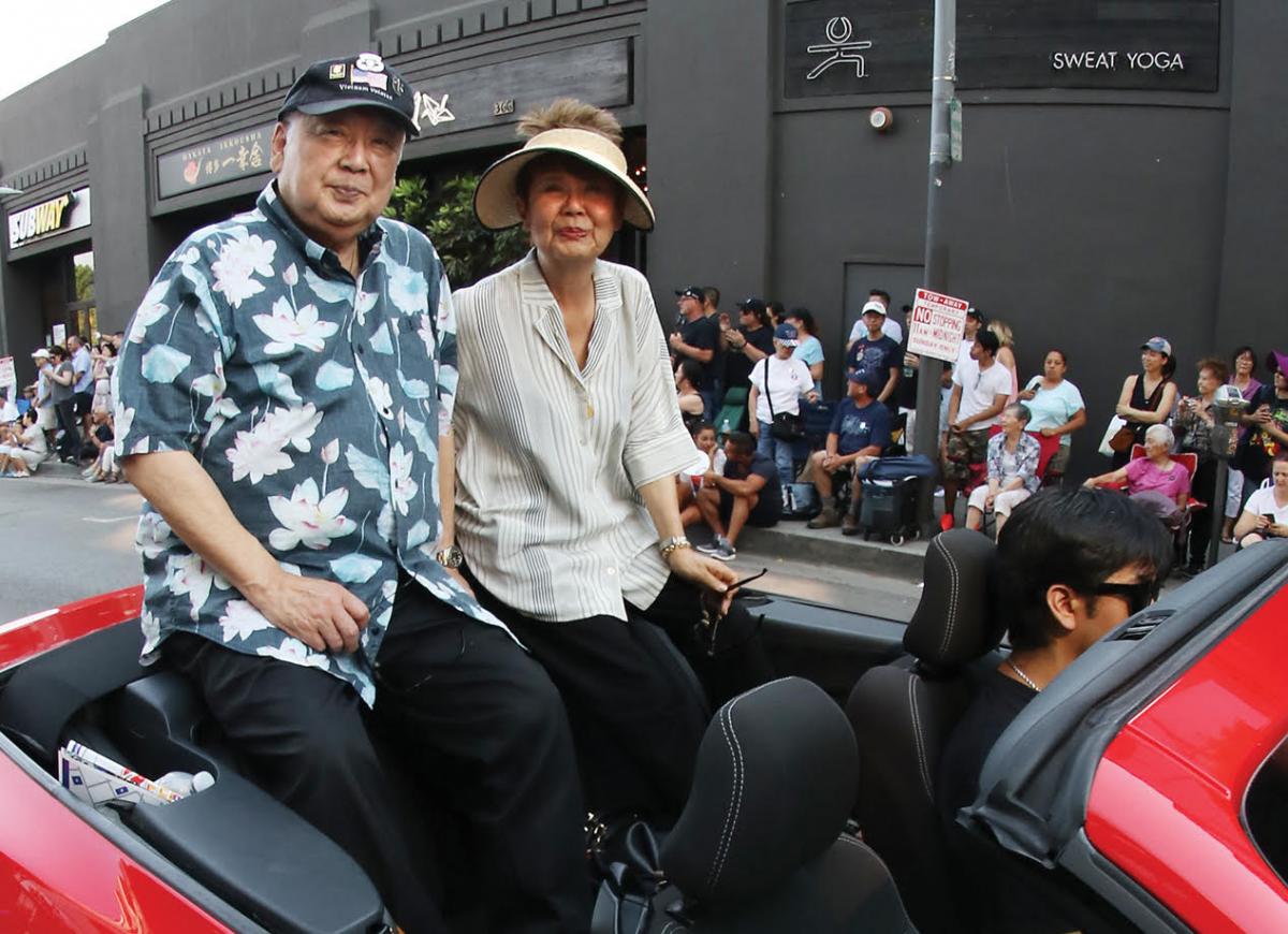 Judge Vincent Okamoto at the Nisei Week Parade