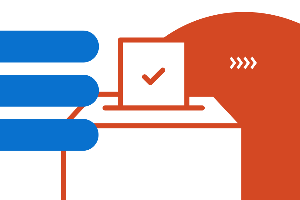 vote center box with checked ballot graphic 