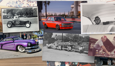 photo collage of people with their cars